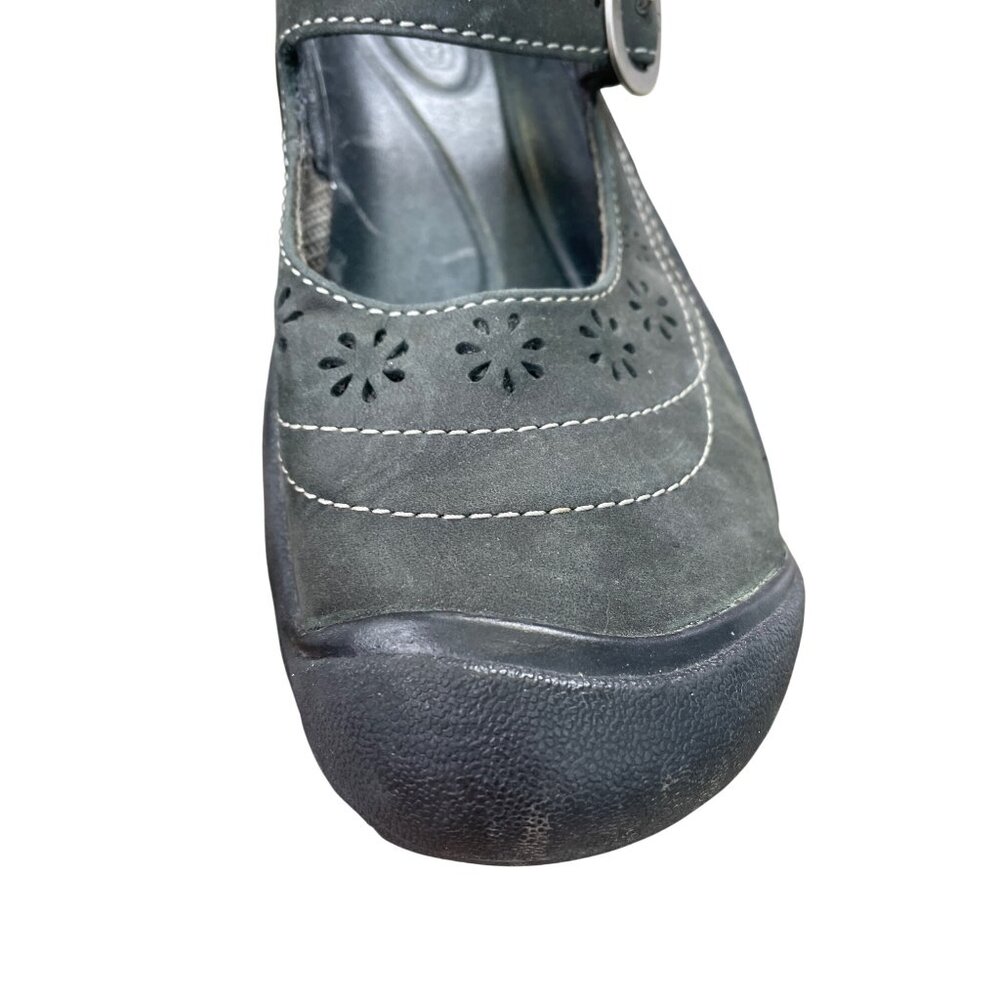 Keen Womens brown black leather Mary Jane sandals shoes size 7 SKU 8900 - Picture 11 of 16